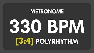 330 BPM - 3:4 PolyRhythm Metronome
