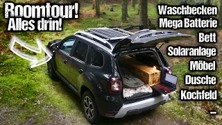 Dacia Duster Minicamper Ausbau - Ohne bohren oder kleben!