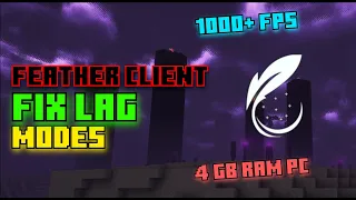 Fixing Lag Of Feather Client In Low End PC (POTATO)🥔 || Feather Client For Free!!