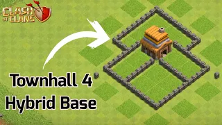 Townhall 4 Hybrid Base Layout with Replays | Anti 1 Star & No CC | Clash of Clans | @XelusOfficial