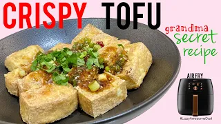 Easy AIR FRYER firm Tofu Recipes - Crispy and Delicious - Asian Cuisine - no cornstarch