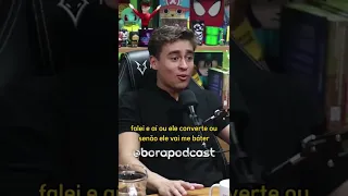 Mandei a braba no Neymar 😂😂 Nikolas Ferreira no Bora Podcast 🎙️ #shorts