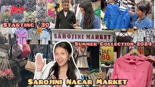 Sarojini Nagar Market Delhi 🥰 ||Summer Collection 2024 ||Branded Bags, Korean Tops starting ₹30||