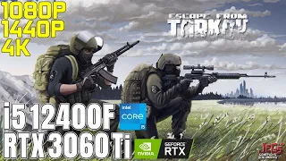 Escape from Tarkov | i5 12400F + RTX 3060 Ti | 1080p, 1440p, 4K benchmarks!