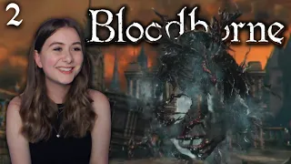 I ACTUALLY BEAT A BOSS - Cleric Beast | Bloodborne Part 2