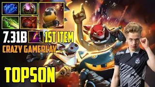 Topson - TECHIES MID THIS HERO IS BROKEN | 7.31b IMBA BUILD ITEM - DOTA 2