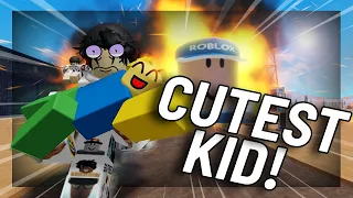 The CUTEST KID IN EVADE | Roblox VC Funny Moments