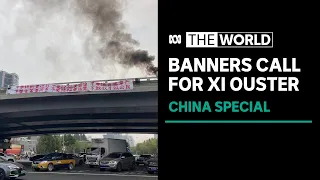 Rare political protest banners removed in Chinese capital | The World