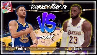 Lakers Vs Golden State NBA Play In Tournament NBA 2K21 Mobile Arcade Edition SIM!! Plus Give Away!!