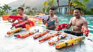 LTT Game Nerf War : Warriors SEAL X Nerf Guns Fight Crime Mr Zero Crazy Avenger For Best Friend