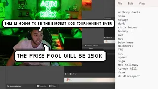 Adin Ross is Creating The Biggest COD Tournament with Streamers, Influencers, Rappers, Athletes