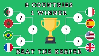 Beat The Keeper 8 Countries | National Team Tournament | Marble Race | Prediction