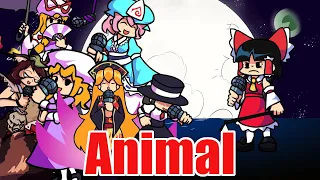 Animalを霊夢たちに歌わせてみた【FNF Animal Cover】