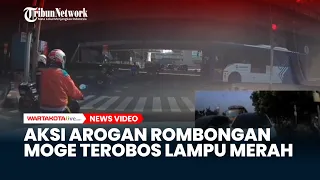 Viral Aksi Arogan Rombongan Moge Terobos lampu Merah di Jakarta