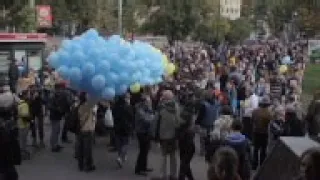 Russian protesters decry war in Ukraine