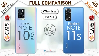 Infinix Note 10 Pro vs Xiaomi Redmi Note 11s Full Comparison | G95 vs G96 Battle 🔥 | Which is Best