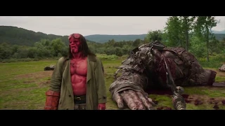 Hellboy vs giant 2019 fight scene HD