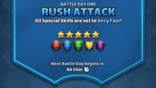 5☆ Rush Attack (All Colors) Day 1