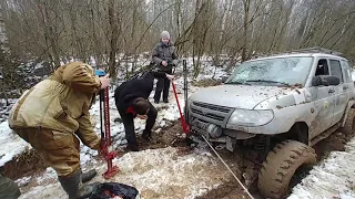 Гжатский тракт. УАЗ Патриот, Toyota Hilux Surf, Land Cruider 80.