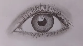 How to Draw eye Easy Realistic Drawing for beginners step by step