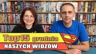 TOP15 - Najlepsze gry grudnia wg widzów Planszowych Newsów || Planszowe wieści ||  #134 Live PN