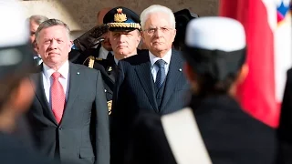 Mattarella incontra il Re e la Regina di Giordania