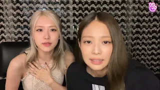 ROSE SNEEZING AND JENNIE SAYING "BLESS YOU" TO HER
