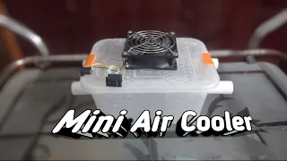 How to make a mini air cooler at home easy trick/DIY air conditioner making at home@TechnovationArt