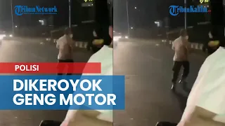 Detik-detik Polisi Dikeroyok Geng Motor di Jaksel saat Bubarkan Balap Liar