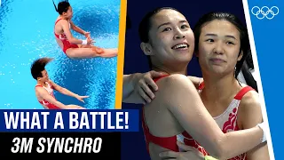 THRILLING Battle for Gold! 🥇💦 | Women's Synchronised 3m Springboard | Tokyo 2020