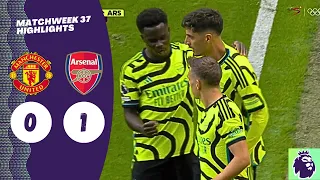 Manchester United vs Arsenal (0-1) Highlights | Premier League 23/24