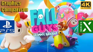 Fall Guys | PS5 vs Xbox Series X | Graphics Comparison | 4K |