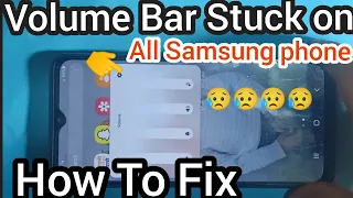 M02 Volume Bar stuck on Screen/ All Samsung Volume bar hang logo on screen  How To Fix easy Trick