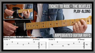 Ticket to Ride (TAB) - Arpeggiated Guitar Riffs - The Beatles