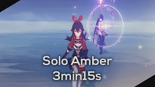 Solo Amber vs Raiden Shogun in 3m15s (-1 HP)