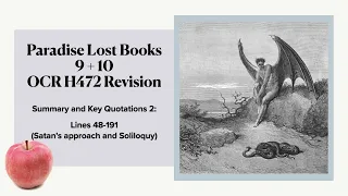 Paradise Lost Book 9 Lines 48-191 analysis (Satan’s approach and Soliloquy)