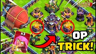 With THIS Method You Can Super Archer Blimp Into DOUBLE POISON TOWERS | Clash Of Clans | PRO Tips