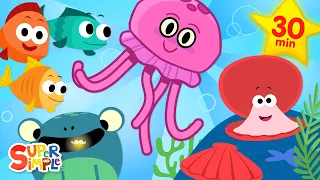 Ocean Songs | Kids Songs About Sea Animals & Water | Super Simple Songs