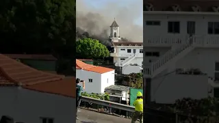 Volcán de la Palma. Caída de la Iglesia de Todoque 😔🙏