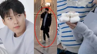 SPOTTED! HYUN BIN BUYING A BABY SOCKS! HE IS VERY EXCITED TO SEE THEIR CUTE BABY!