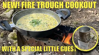 NEW Fire Trough Stove | Woodland Foraging Wild Garlic and Nettle Soup | Mini Stove