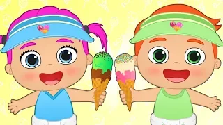 BABY ALEX AND LILY 🍨 Learn how to Make Ice Cream with Babies | Cooking Games and Cartoons