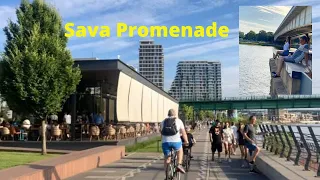 Belgade Waterfront, Sava Promenade walk