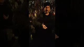 Frank Turner performing at Crossbones Graveyard