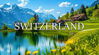 Switzerland Landscape With Beautiful Relaxing Music - Relaxing Piano Music For Stress Relief