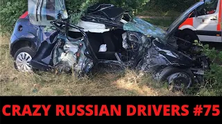 RUSSIAN DASHCAM- Crazy Drivers Car Crash Compilation #75