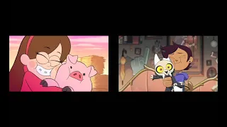 The Owl House - Gravity Falls Theme Song Style Side-By-Side Comparison