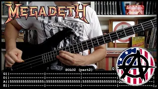 MEGADETH - Anarchy in the U.K. (bass cover w/ Tabs & lyrics)