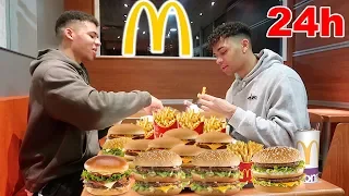 24 STUNDEN NUR MCDONALDS ESSEN !!! | Kelvin und Marvin