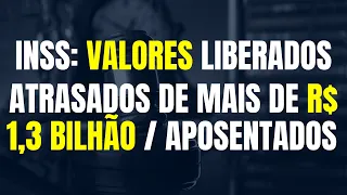 INSS: VALORES LIBERADOS / JUSTIÇA MANDA PAGAR ATRASADOS DE MAIS DE R$ 1,3 BILHÃO A APOSENTADOS